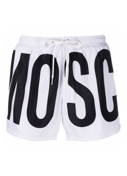 Costum de baie barbati, Moschino, alb, poliester, 2XL INTL