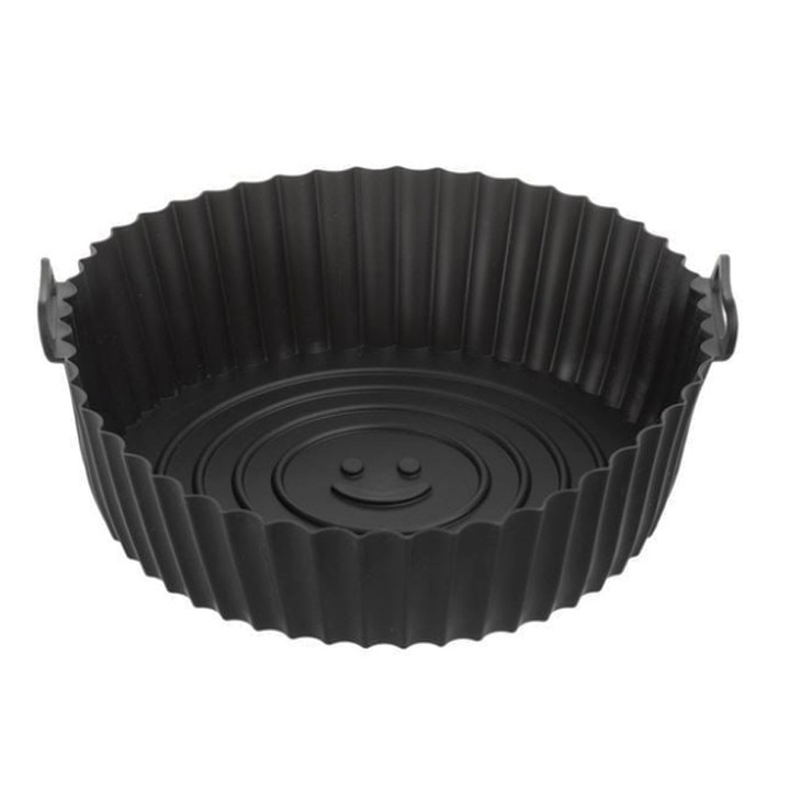 Forma din Silicon Negru pentru Air Fryer Ø23x7cm