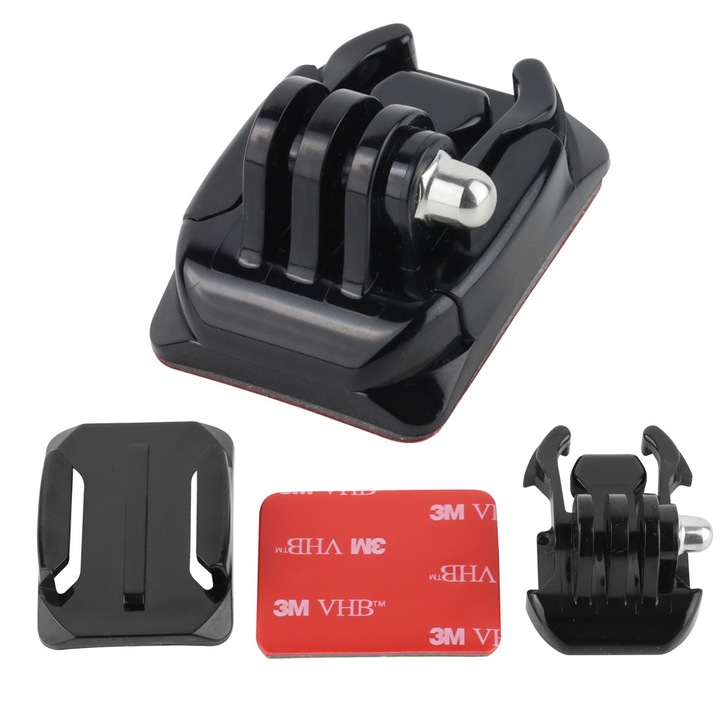 Set montaj 3M pentru camere sport, Megara, prindere pe suprafete convexe, usor de demontat, rezistent