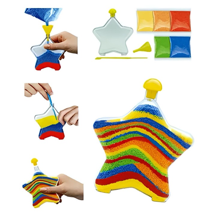 Joc Creativ cu Nisip Colorat Sand Art