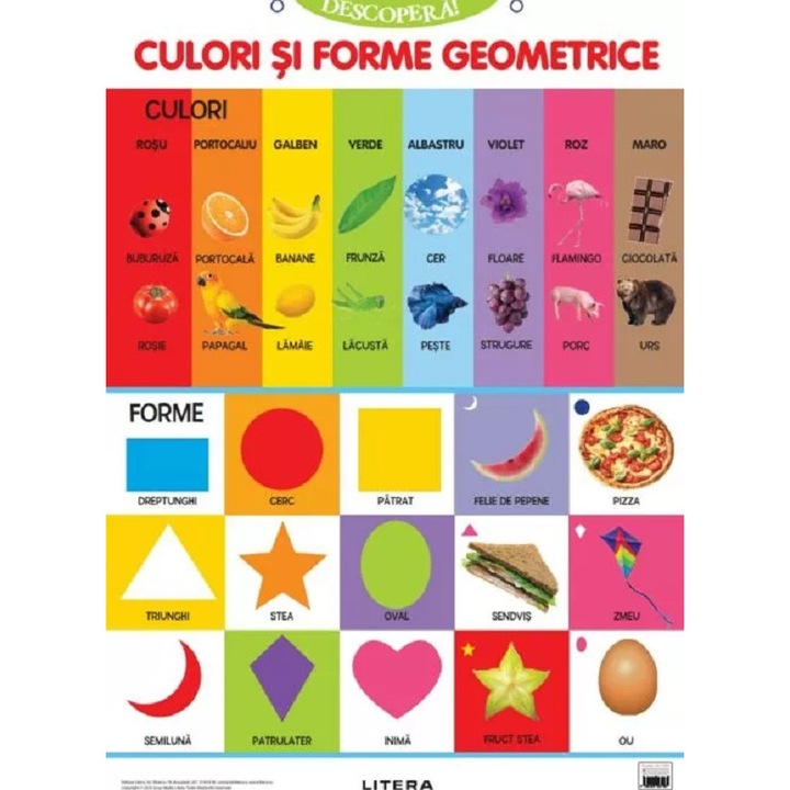 Plansa: Descopera! Culori Si Forme Geometrice