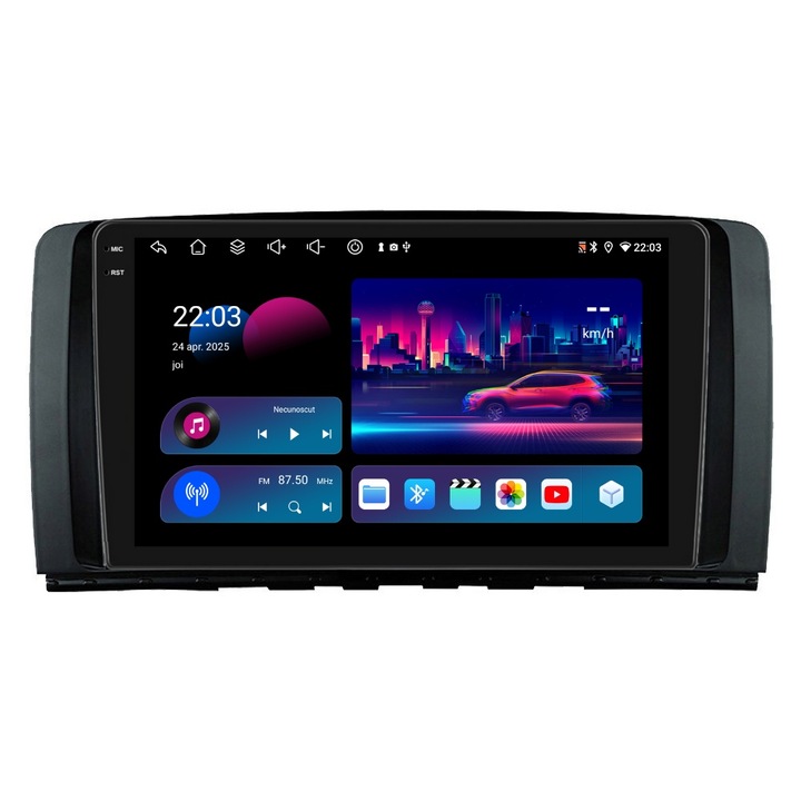 Navigációs rendszer: Mercedes R-osztály 2005-2014, 9 hüvelykes, 4 GB-os, 64 GB-os, 8 magos kijelzővel