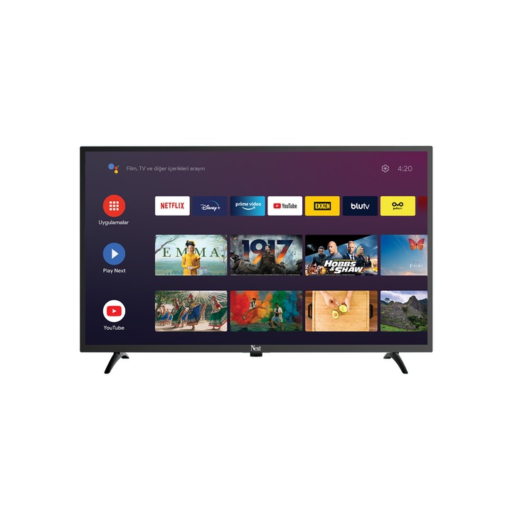 Телевизор NEXT YE-32020GG4 32" 82 см, HD сателитен приемник, Google, Android, Wi-Fi
