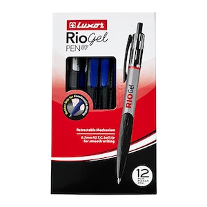 Pix gel RIO, 0.7mm, Albastru, 12 buc/set
