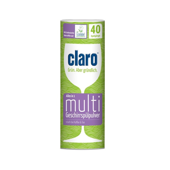 Detergent praf pentru mașina de spălat vase, Claro Multi All in One, 800 g