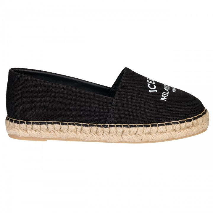 Mocasini dama, ICEBERG model ID2142, slip-on, negru, material panza, 37 EU