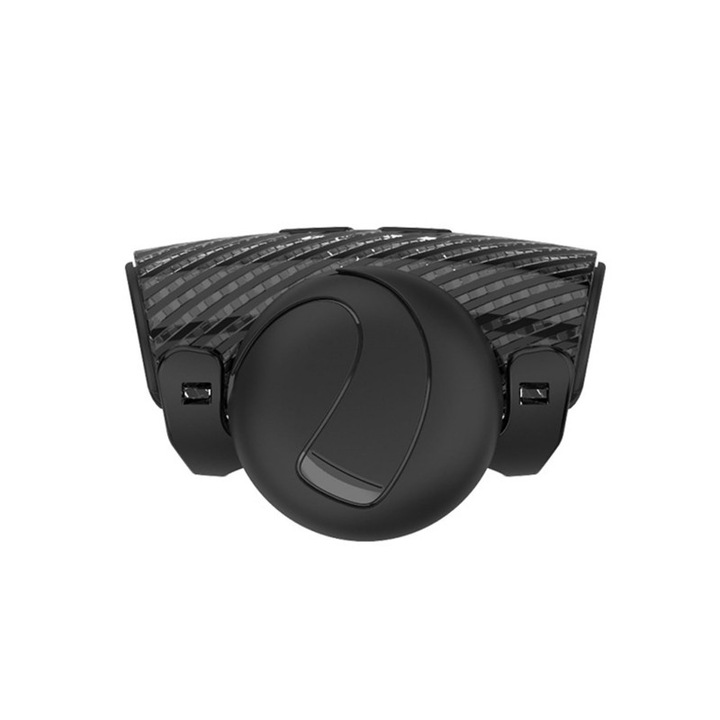 Butoane rotative pentru Volante auto, Rulment universal, ABS si Gel de Siliciu, Instalare usoara, Rotatie la 360°, Negru