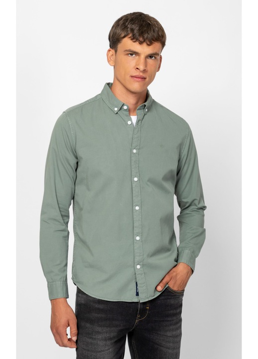 Cămașă bărbați, Heavy Tools, ROCHA SAGE XL, bumbac, verde, mărime XL