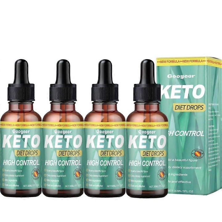 Picaturi Dietetice Keto, 30ml, Googeer,set de 4 bucati, fara zahar, extracte din plante chinezesti