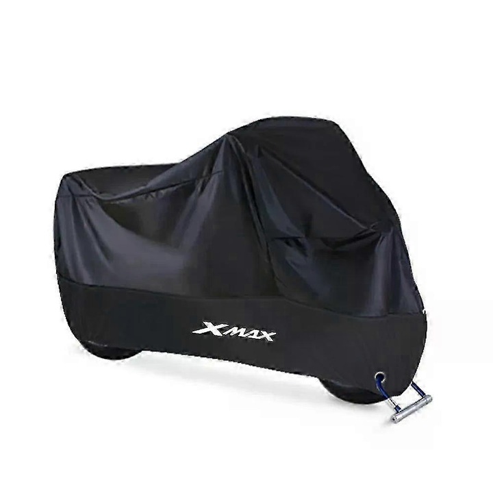 Husa moto XMAX, impermeabila, neagra, M, 160 cm