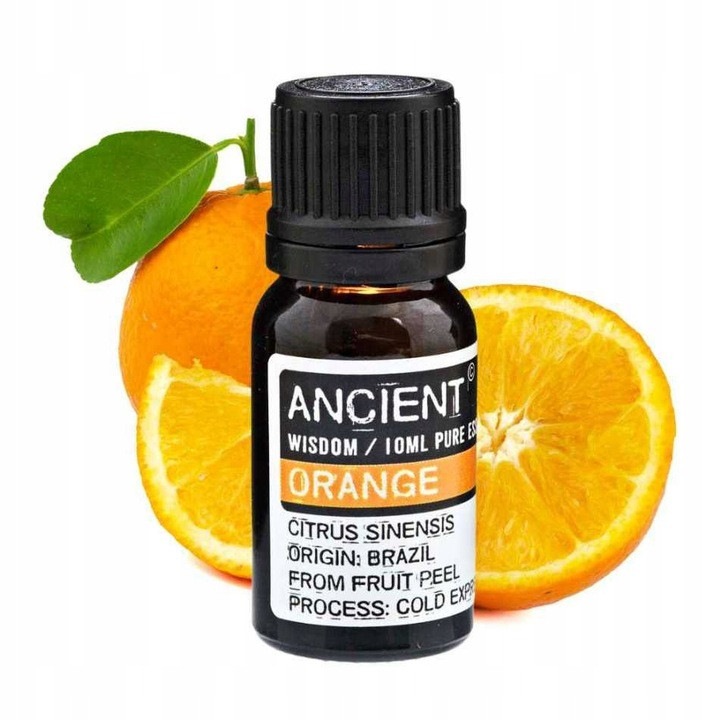 Ulei esential natural Portocala 10ml, Ancient Wisdom, aromaterapie, masaj, dulce, citric