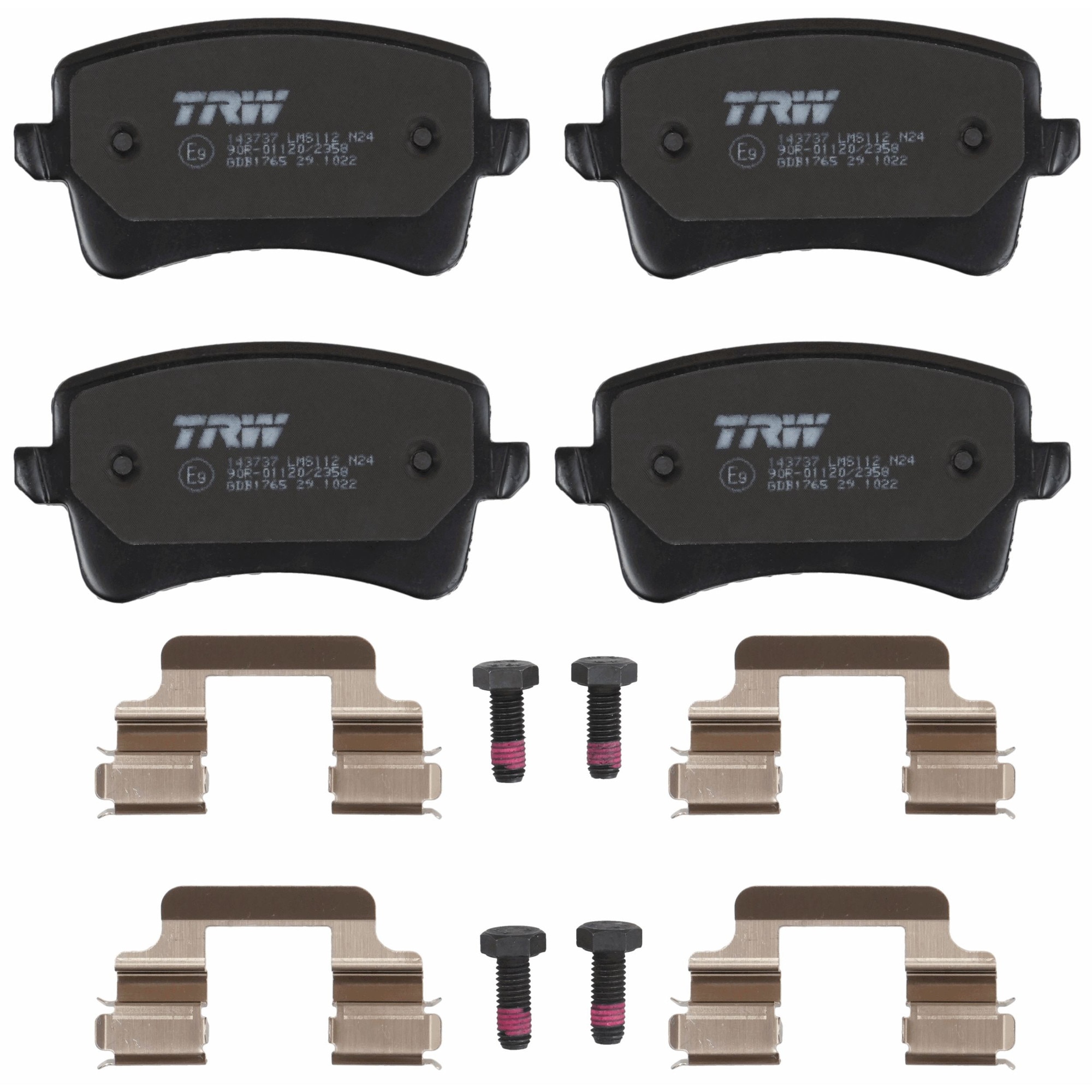 Set placute frana Spate, se potriveste: AUDI A4 ALLROAD B8, A4 B8