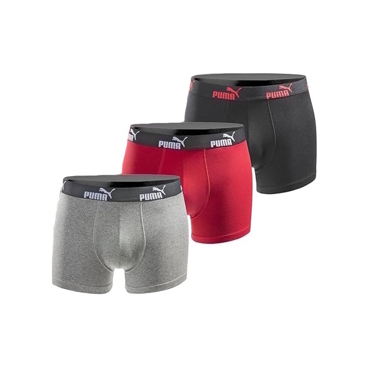 Мъжки боксерки Puma, комплект от 3, многоцветни, M INTL