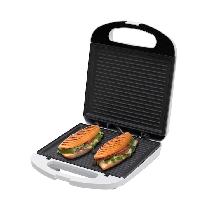 Grill HOME HGP4 Panini, 1200 W, suprafață mare de gătit, antiaderent, lumini indicatoare
