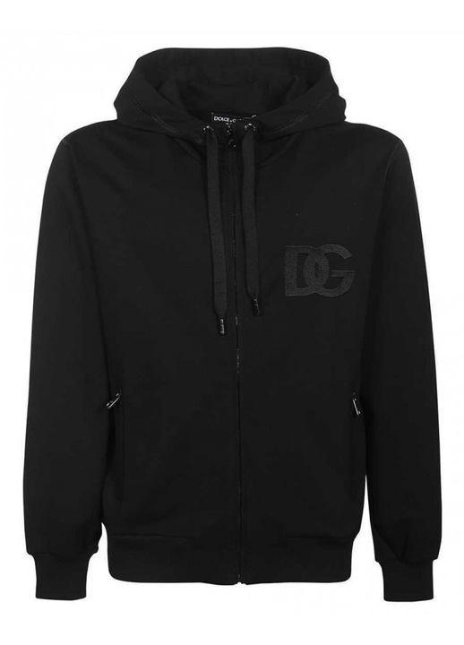 Hanorac barbati Dolce & Gabbana, bumbac, negru, 2XL INTL