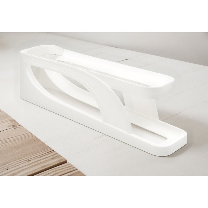 Dispenser oua cu 2 nivele pentru frigider – Organizator compact din plastic - CELhome