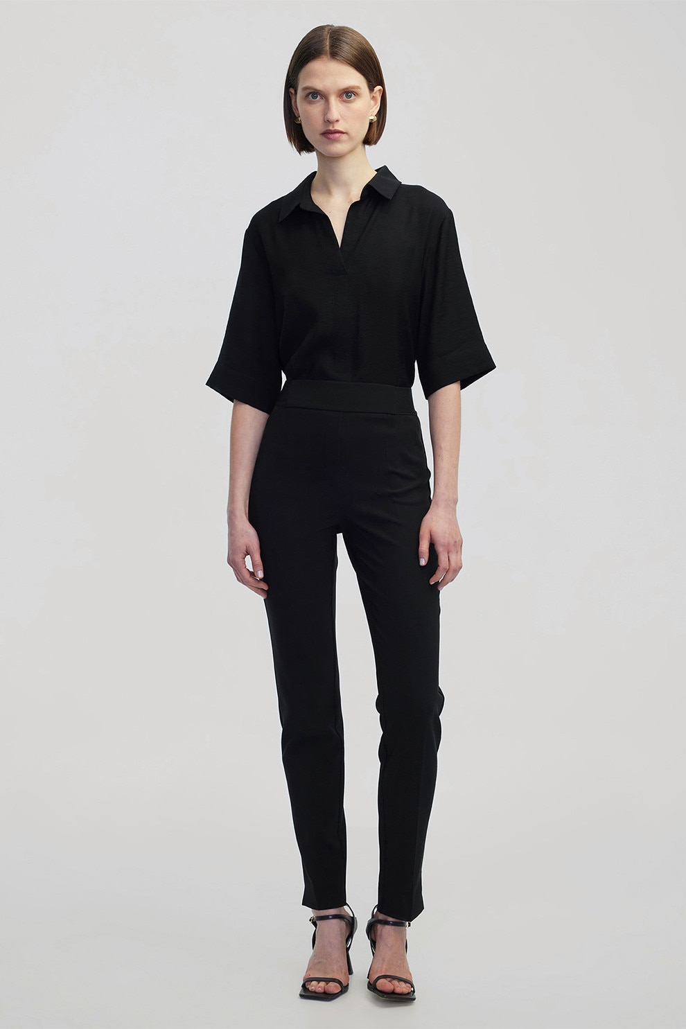 Ipekyol, Pantaloni regular-fit, Negru, 38