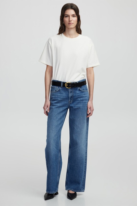 Ipekyol, Blugi drepti cu talie inalta, Albastru