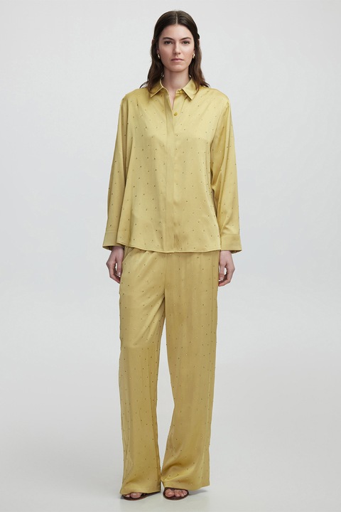 Ipekyol, Camasa decorata cu strasuri, Galben sofran