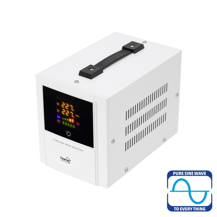 Home UPS500 szünetmentes táp- és feszültségstabilizátor, 500 VA látszólagos teljesítmény, 140 – 275 V ~ bemenő hálózati feszültséghez