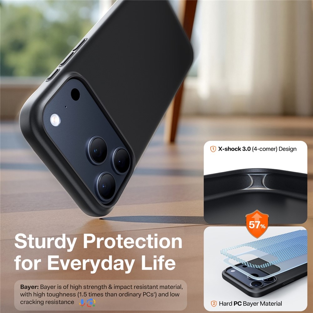 Husa pentru iPhone 17 Pro Max - Torras SlimFit MagSafe Series - Black