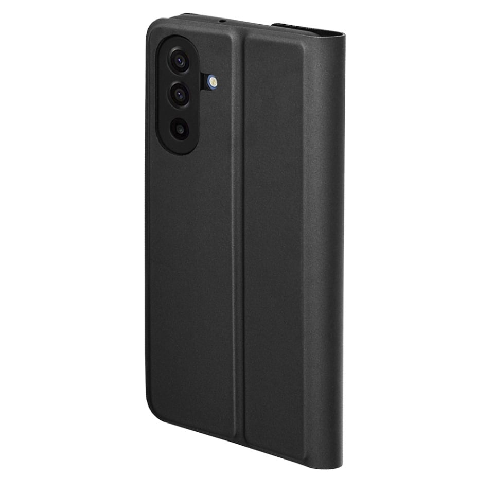 Husa pentru Samsung Galaxy A17 5G, SKYDDAR INNOVATION, Magskin Book, tip Carte cu Portofel Interior, set cu sticker, Negru