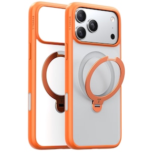 Husa pentru iPhone 17 Pro Max - Torras Ostand Spin MagSafe Series - Orange