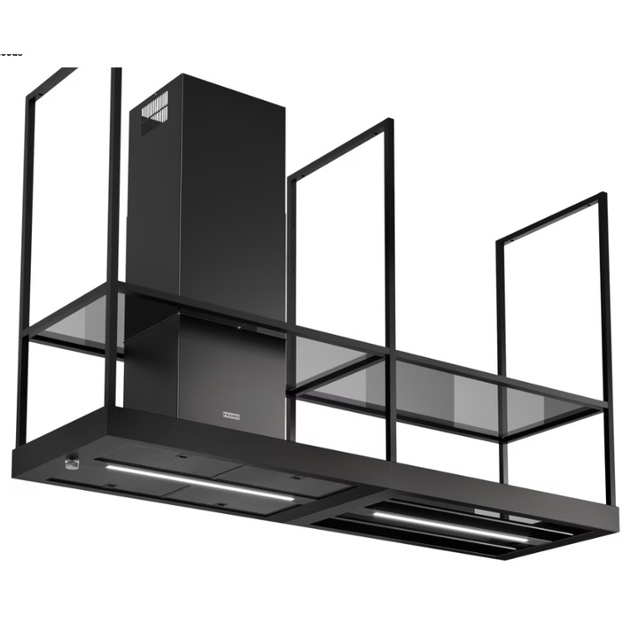 Hota de bucatarie Franke Mythos, 180 cm, negru, clasa energetica A, putere absorbtie 750 m/h