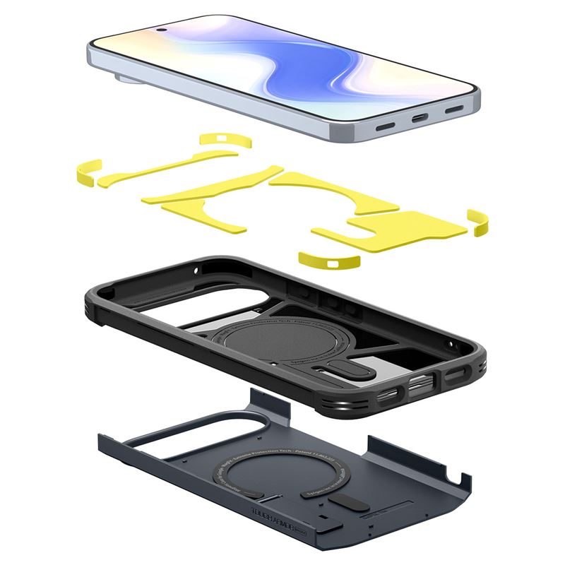 Carcasa Spigen Tough Armor cu MagSafe compatibila cu Google Pixel 10 Pro XL, Metal Slate