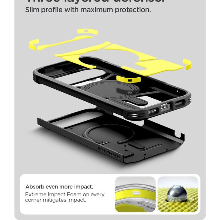 Carcasa Spigen Tough Armor cu MagSafe compatibila cu Google Pixel 10 Pro XL, Negru