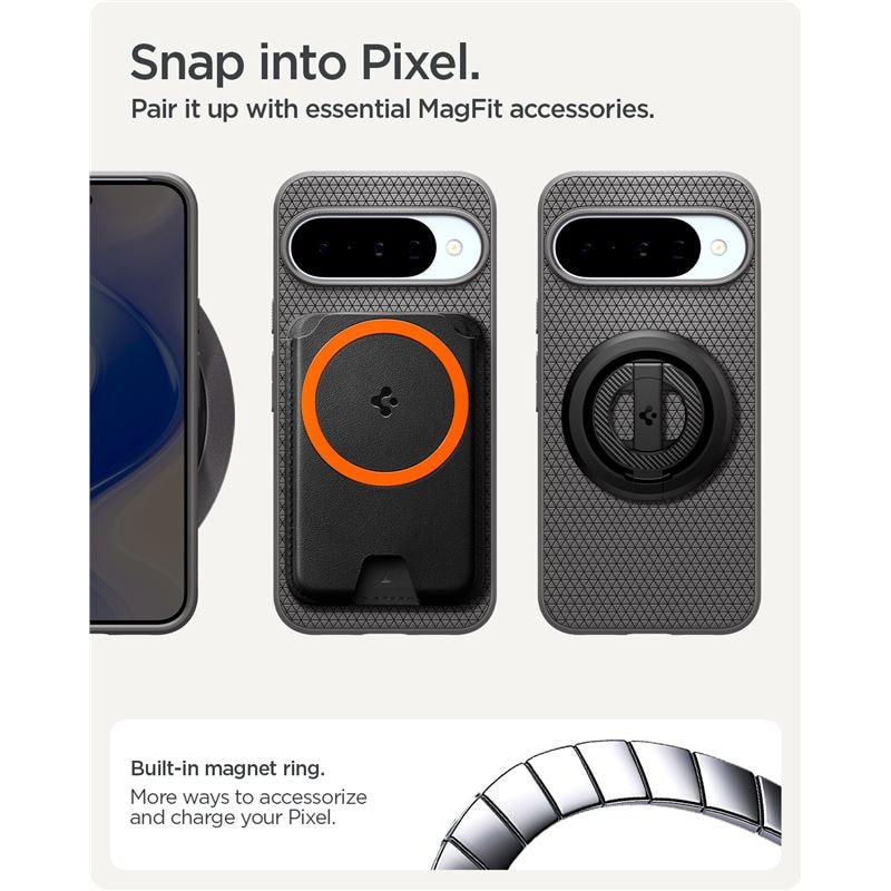Carcasa Spigen Liquid Air cu MagSafe compatibila cu Google Pixel 10/10 Pro, Matte Gray