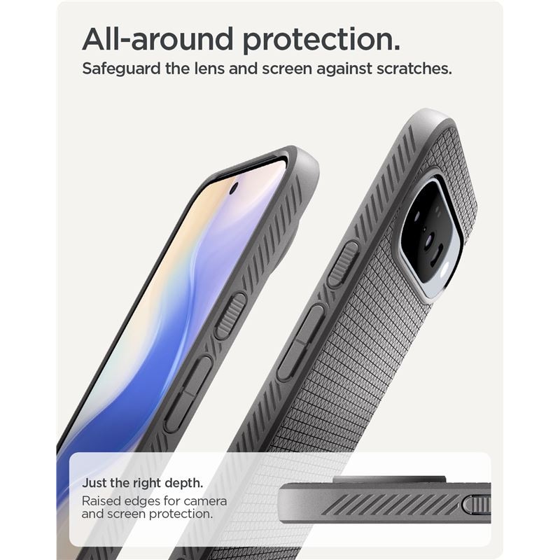 Carcasa Spigen Liquid Air cu MagSafe compatibila cu Google Pixel 10/10 Pro, Matte Gray