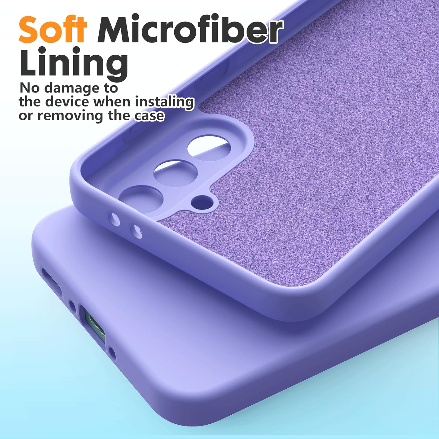 Husa Soft Touch, slim, ALC Mobile, anti soc, compatibila cu Samsung Galaxy A57, Lila Tpu