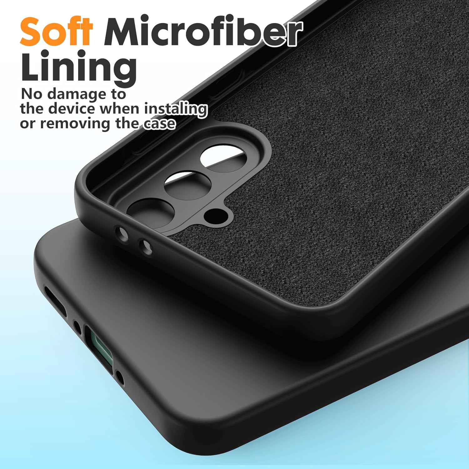 Pachet 2 in 1 – 2 Folii Sticla Margine Neagra + Husa Soft Touch Negru, Compatibil cu Samsung Galaxy A36
