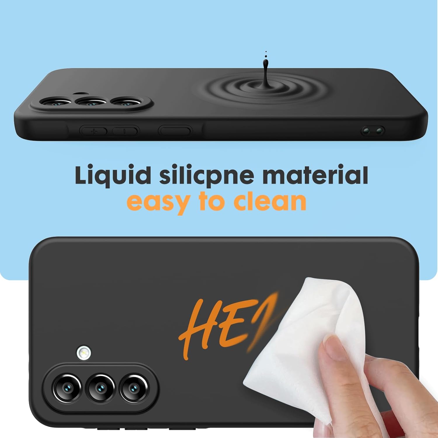 Pachet 2 in 1 – 2 Folii Sticla Margine Neagra + Husa Soft Touch Negru, Compatibil cu Samsung Galaxy A36