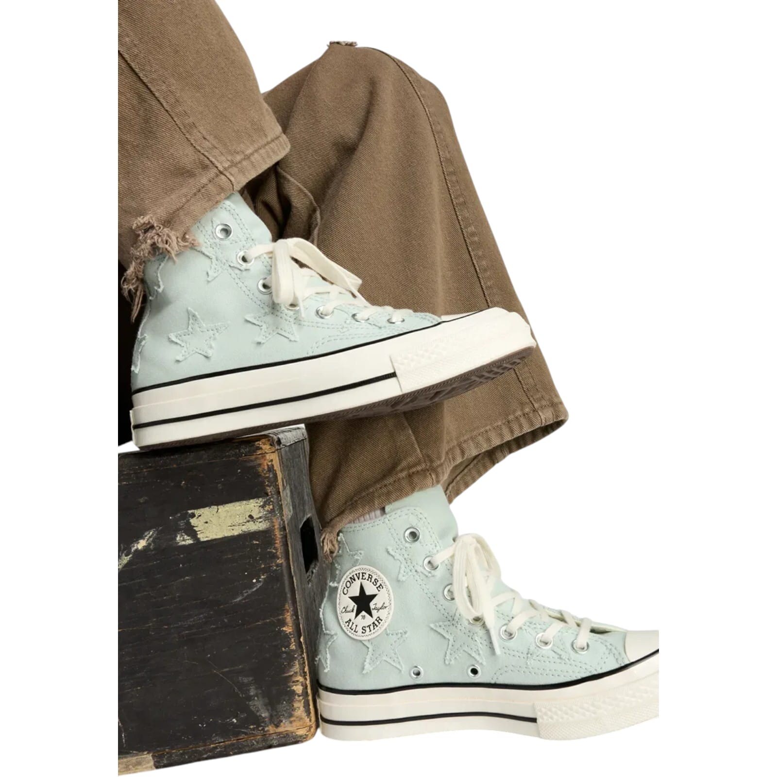 Pantofi sport Converse Chuck 70 Archive Stars Verde deschis 36.5
