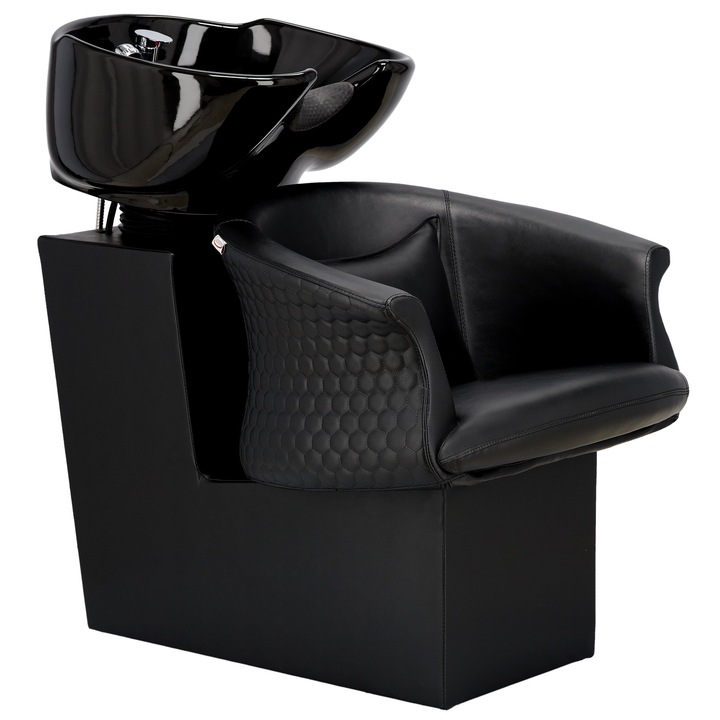 Professzionális borbély szett, Calissimo, Rimini, 2 hidraulikus szék, fekete, 75x105cm