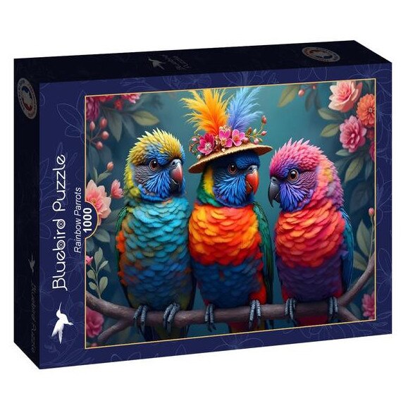 Bluebird puzzle de 1000 de piese - Papagali Curcubeu - eMAG.ro