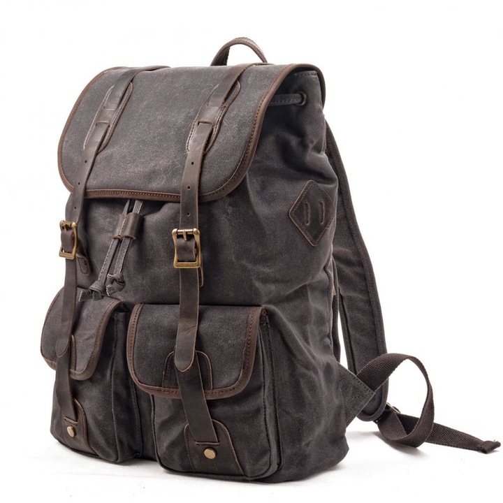 Rucsac Valmio vintage gri 18L