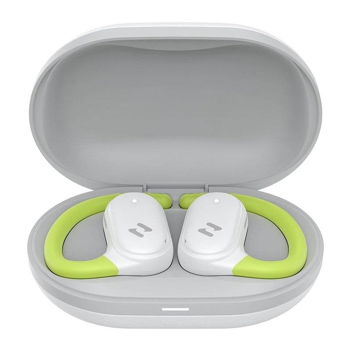 Casti HAVIT OWS915, Bluetooth 5.4, TWS, Open-Ear, Control tactil, Alb-Verde