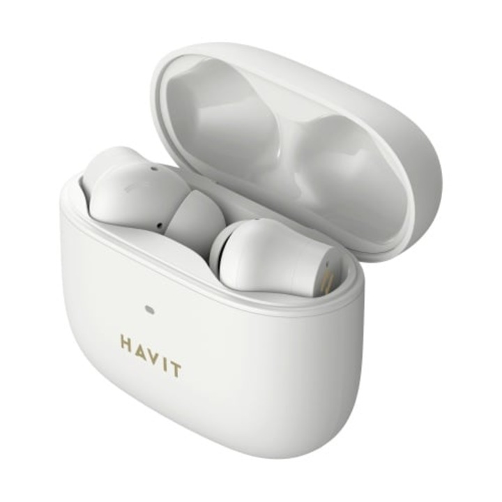 Слушалки HAVIT TW958 PRO, Bluetooth 5.3, TWS, В ушите, Сензорно управление, Бежови