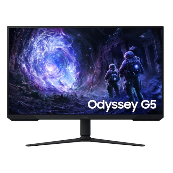 Samsung Odyssey G5 32" LS32FG510EUXEN VA LED Gaming Monitor, QHD 2560 x 1440, HDMI, DisplayPort, Pivot, 180 Hz, 1 ms Fekete