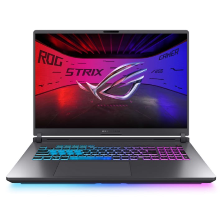 Laptop, ASUS, ROG Strix G18 2025, G815JMR-S9102, Intel Core i9-14900HX, 32GB RAM, 1TB SSD, nVidia GeForce RTX 5060, 18", Szürke eclipse