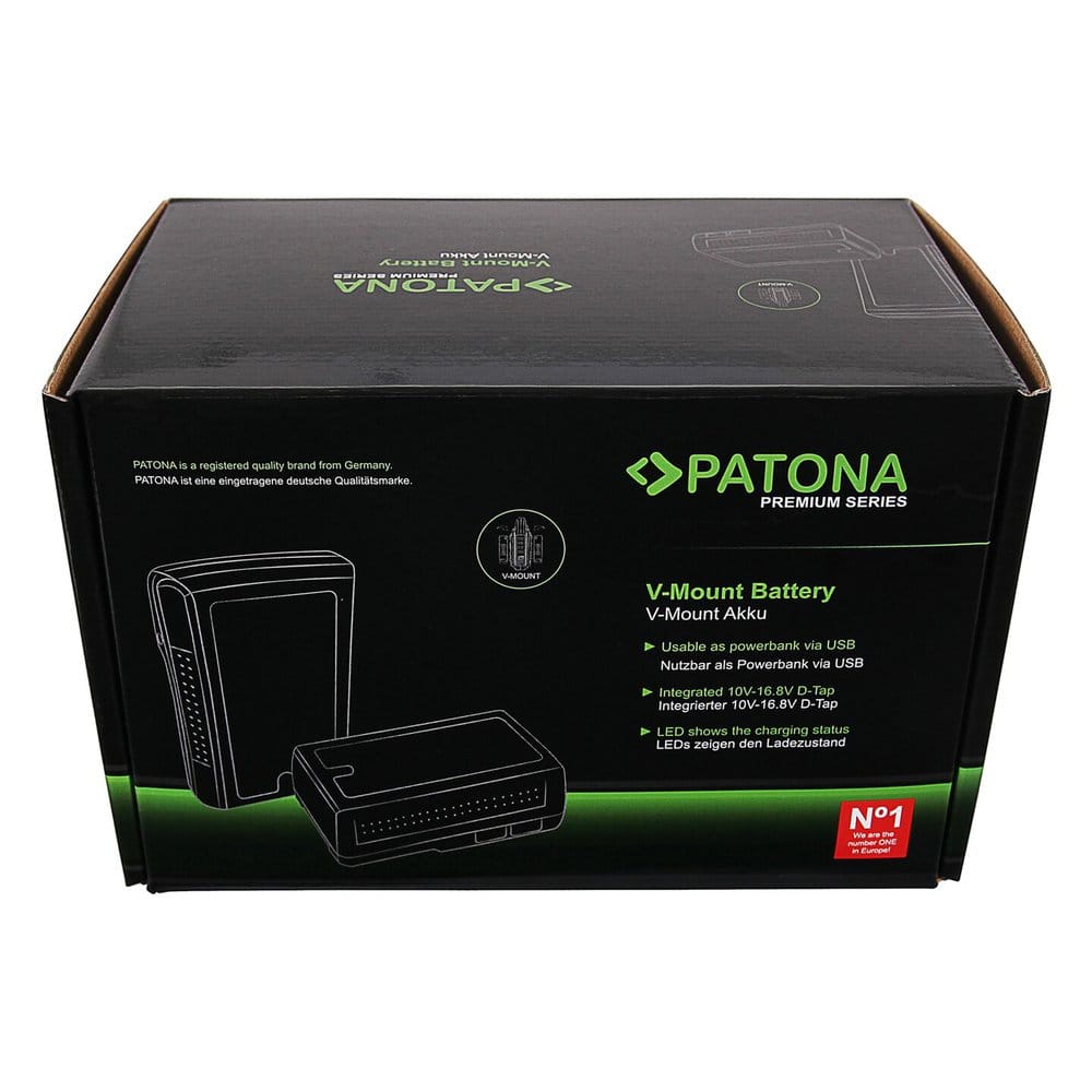 Батерия PATONA Premium V-Mount 225Wh за Sony BP230W DSR 250P 600P 650P ...