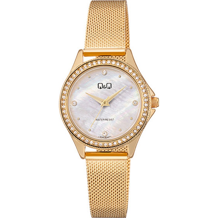 Ceas dama Q&Q C80A-004 Quartz Auriu