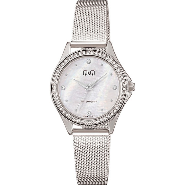 Ceas dama Q&Q C80A-003 Quartz Argintiu