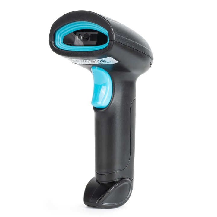 Преносим 1D 2D QR лазерен скенер/четец за баркодове с голям обхват
