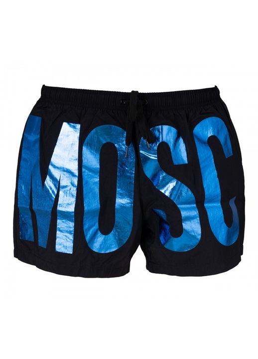 Sort de baie Moschino, negru cu detalii albastre, poliester, M INTL