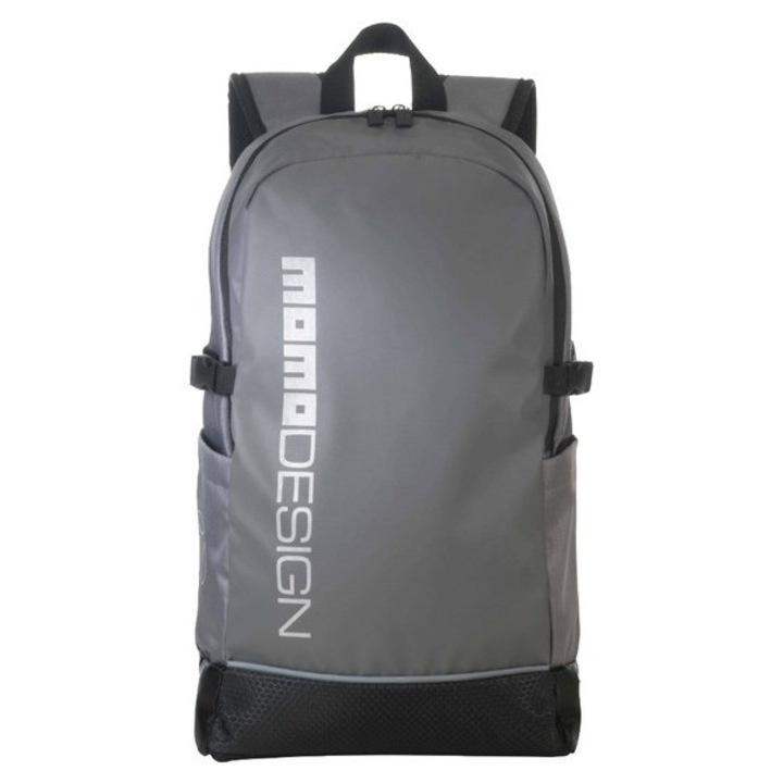 MOMO DESIGN szürke hátizsák, fényvisszaverő elemekkel, 28x48x14cm
