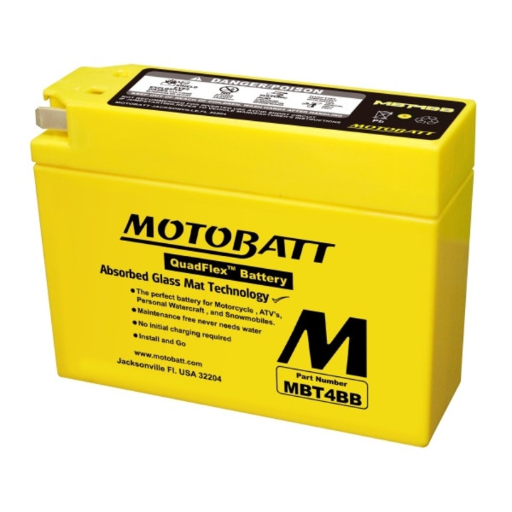 Acumulator moto MOTOBATT 12V 2.5AH, 113x38x87mm